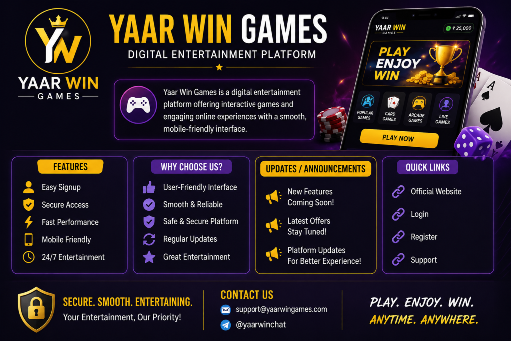 Yaar Win login guide