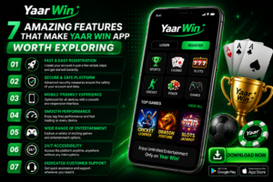 User playing exciting casual and casino games on the official Yaar Win mobile app.