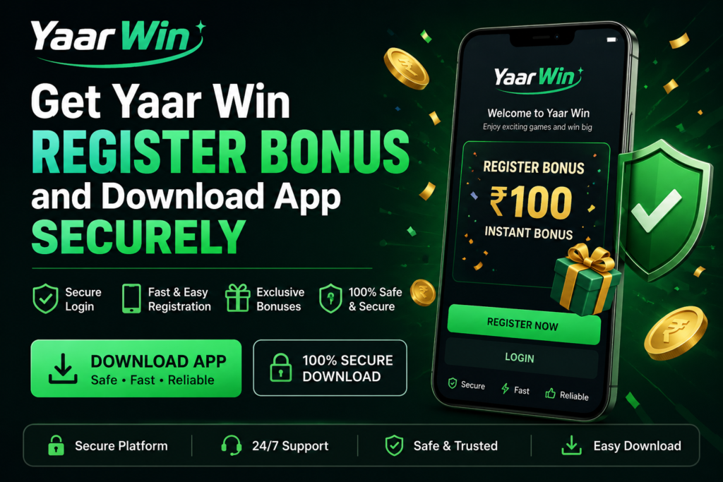 Yaar Win bonus code